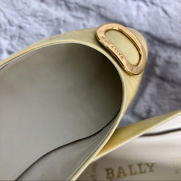 BALLY Amela Patent Coastal Grandma Ballerina Ballet Flats, Vintage 90's Sz 8 - Picture 10 of 14